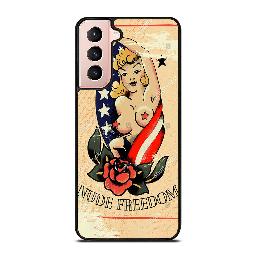 SAILOR JERRY SEXY GIRL TATTOO Samsung Galaxy S21 Case Cover