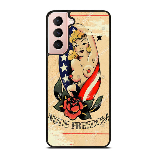 SAILOR JERRY SEXY GIRL TATTOO Samsung Galaxy S21 Case Cover