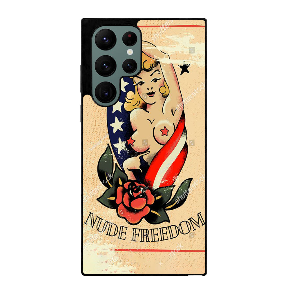 SAILOR JERRY SEXY GIRL TATTOO Samsung Galaxy S22 Ultra Case Cover