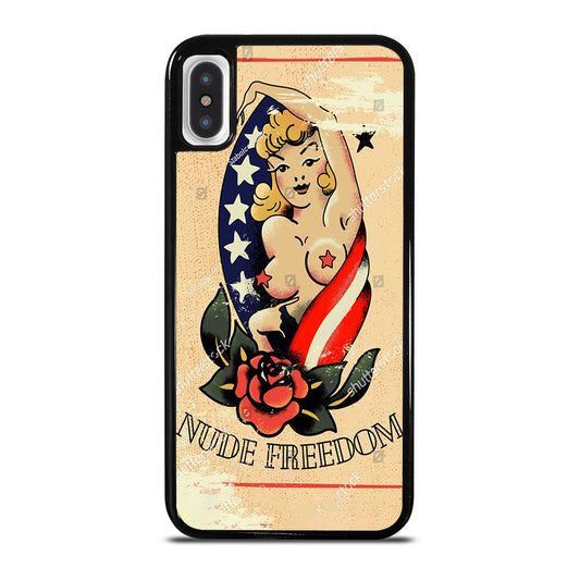 SAILOR JERRY SEXY GIRL TATTOO iPhone X / XS Case Cover