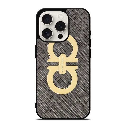 SALVATORE FERRAGAMO EMBLEM 2 iPhone 15 Pro Case Cover