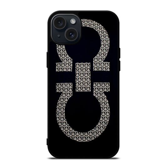 SALVATORE FERRAGAMO LOGO 3 iPhone 15 Plus Case Cover