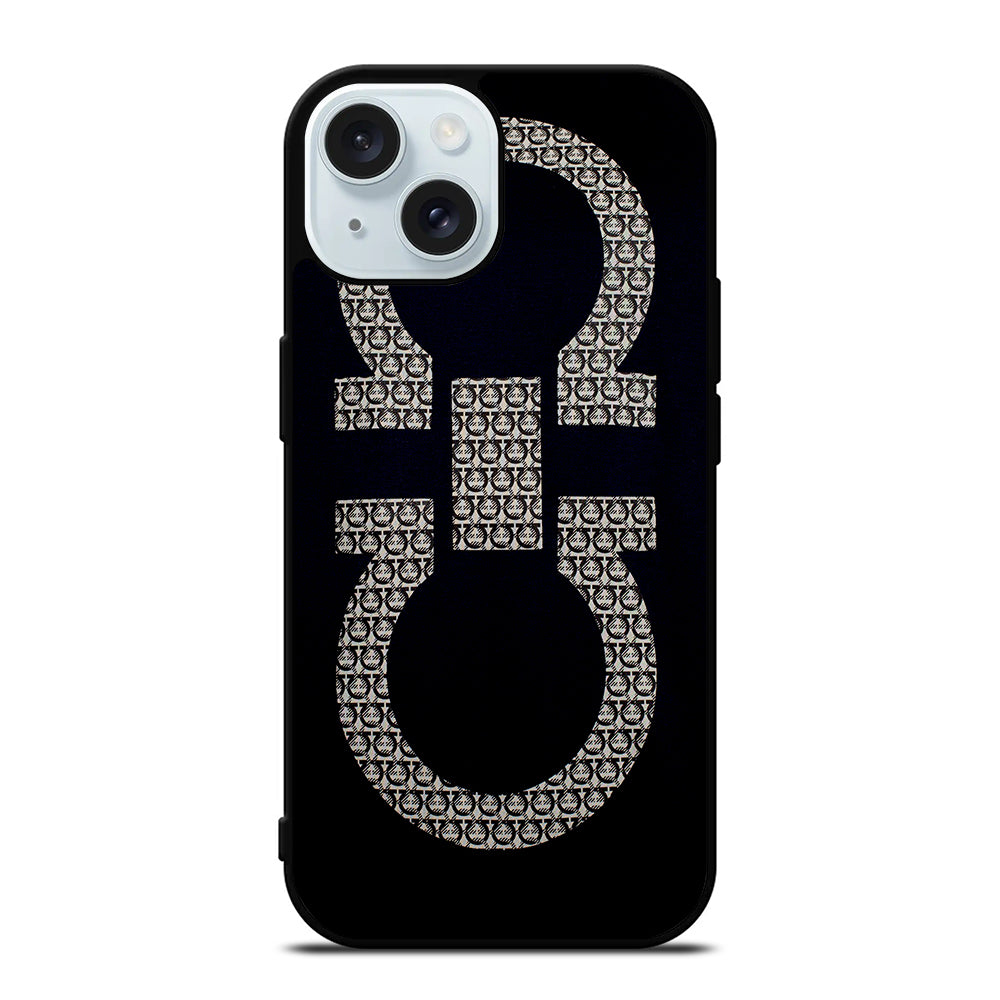 SALVATORE FERRAGAMO LOGO 3 iPhone 15 Case Cover