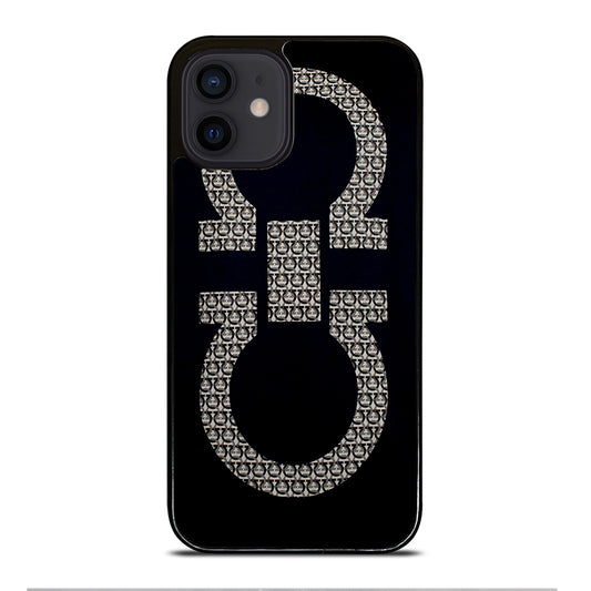 SALVATORE FERRAGAMO LOGO 3 iPhone 12 Mini Case Cover