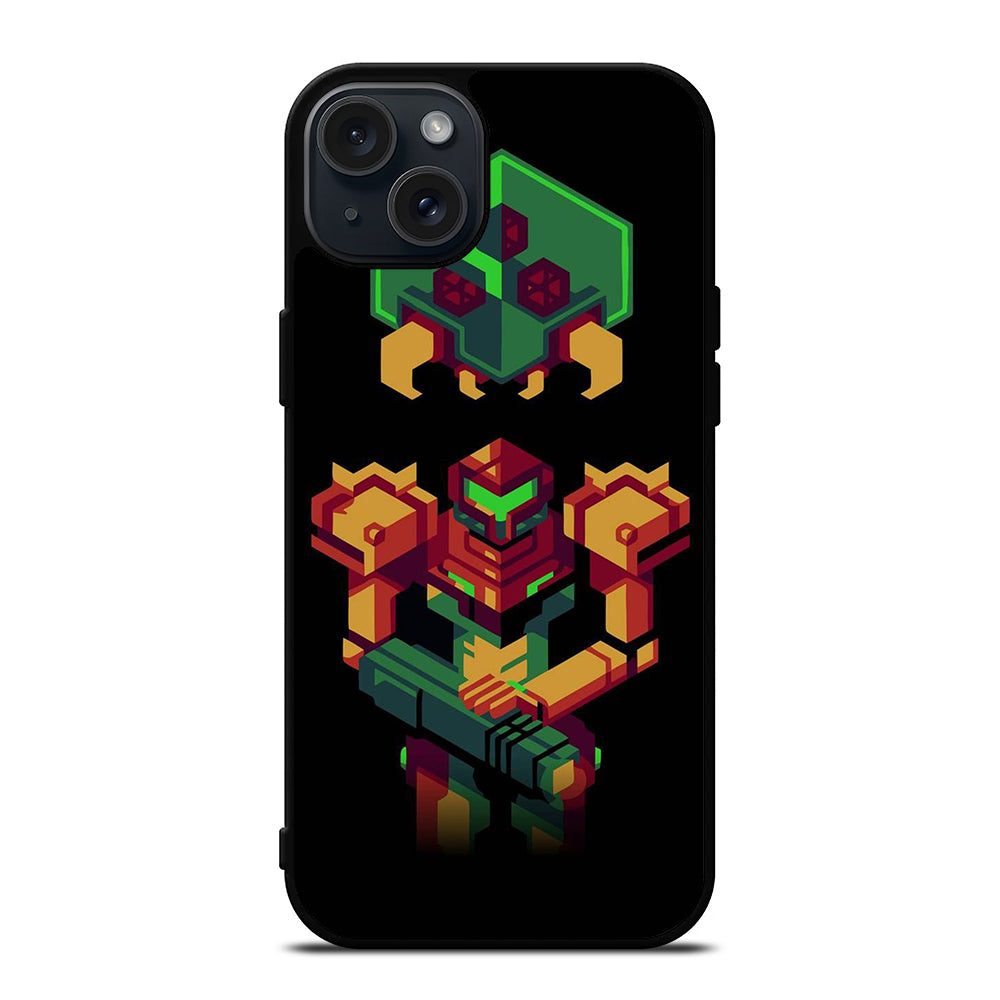 SAMUS ARAN METROID CAETOON 3 iPhone 15 Plus Case Cover