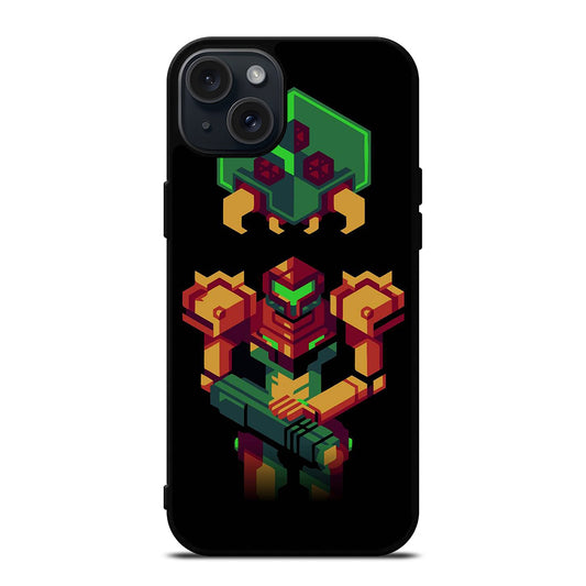 SAMUS ARAN METROID CAETOON 3 iPhone 15 Plus Case Cover