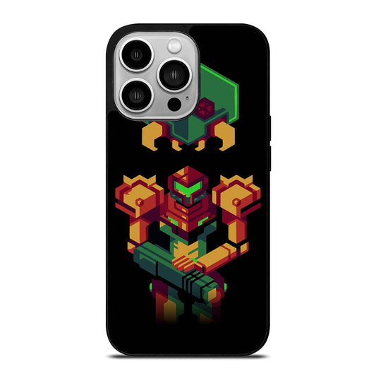 SAMUS ARAN METROID CAETOON 3 iPhone 14 Pro Case Cover