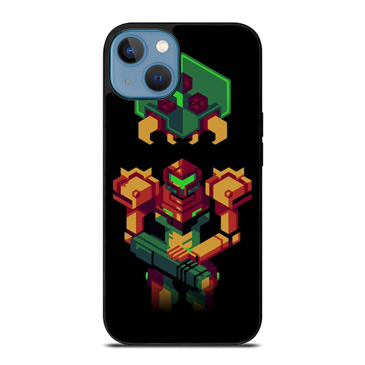 SAMUS ARAN METROID CAETOON 3 iPhone 13 Case Cover