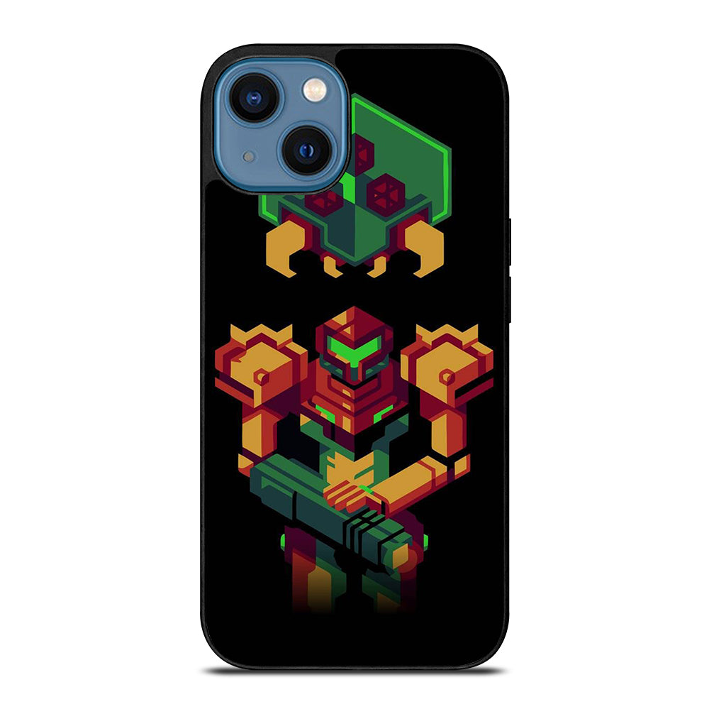 SAMUS ARAN METROID CAETOON 3 iPhone 14 Case Cover