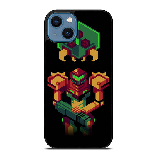 SAMUS ARAN METROID CAETOON 3 iPhone 14 Case Cover