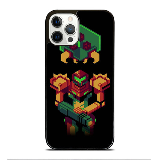 SAMUS ARAN METROID CAETOON 3 iPhone 12 Pro Case Cover