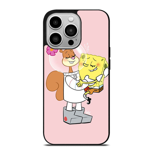 SANDY SQUIRREL AND SPONGEBOB iPhone 14 Pro Case Cover