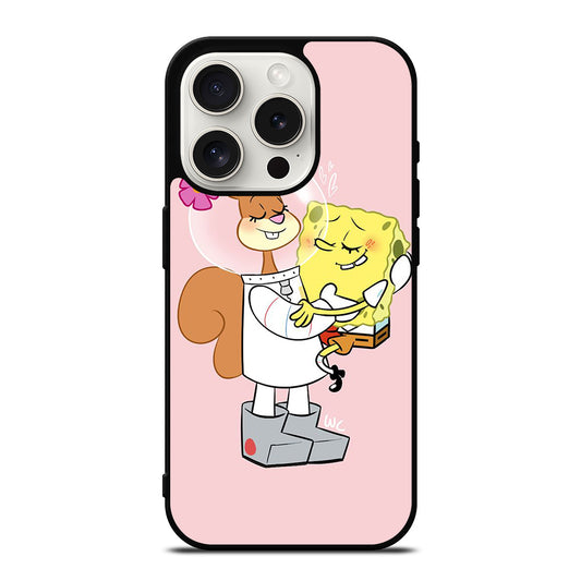 SANDY SQUIRREL AND SPONGEBOB iPhone 15 Pro Case Cover