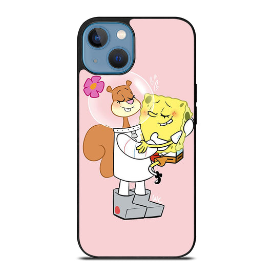 SANDY SQUIRREL AND SPONGEBOB iPhone 13 Case Cover