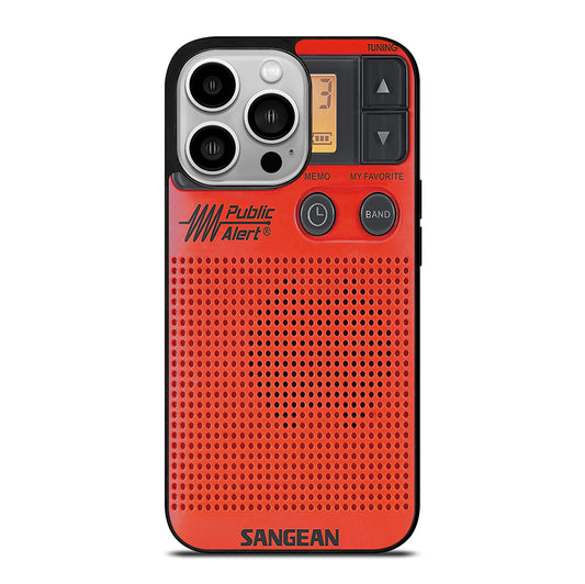 SANGEAN RED RADIO 3 iPhone 14 Pro Case Cover