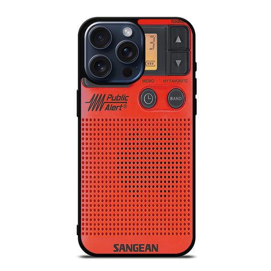 SANGEAN RED RADIO 3 iPhone 15 Pro Max Case Cover