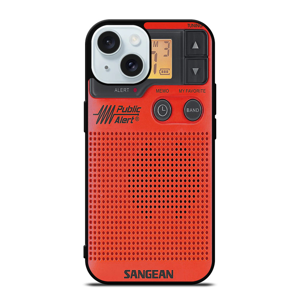SANGEAN RED RADIO 3 iPhone 15 Case Cover