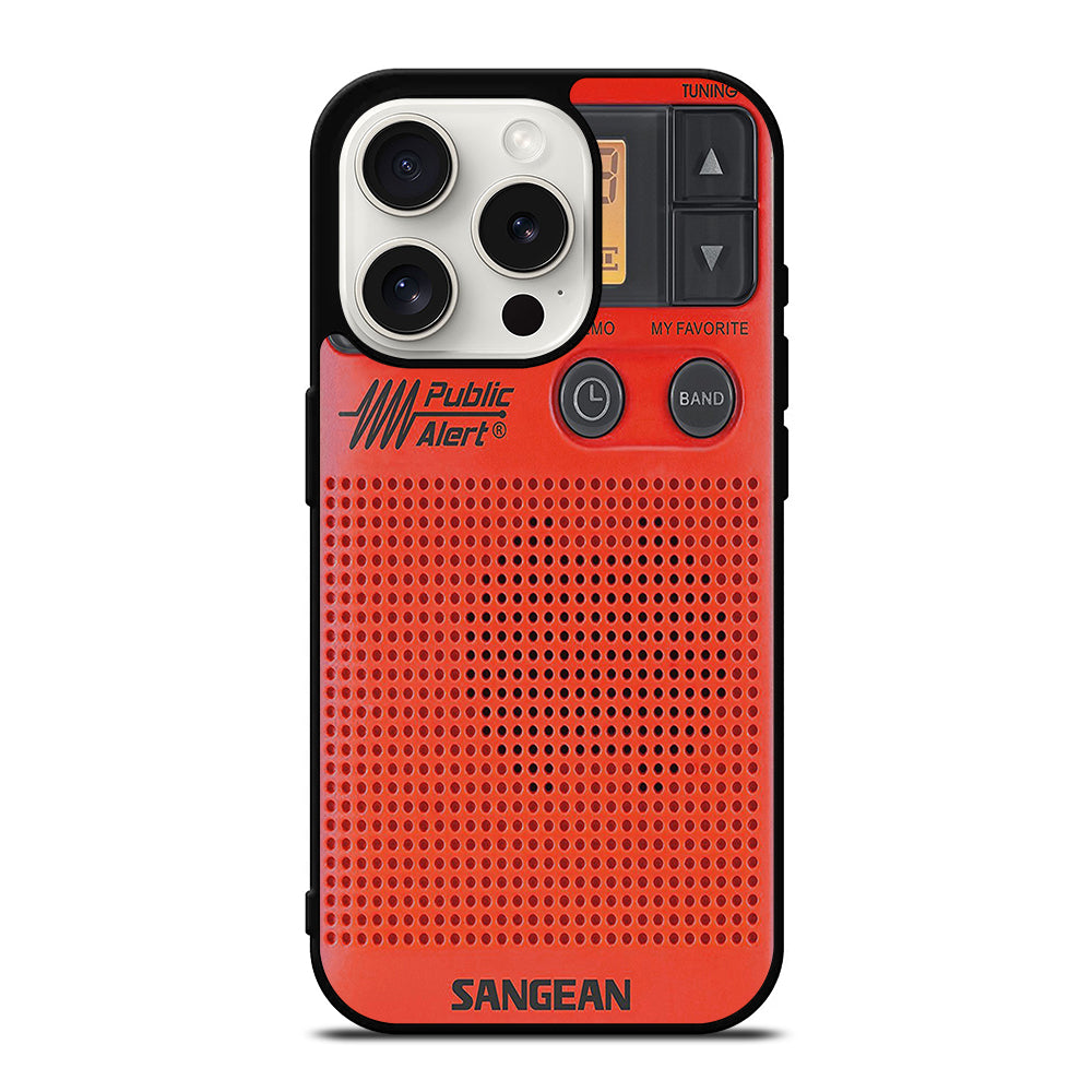 SANGEAN RED RADIO 3 iPhone 15 Pro Case Cover