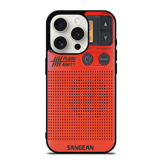 SANGEAN RED RADIO 3 iPhone 15 Pro Case Cover
