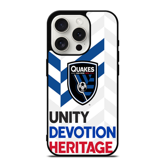 SAN JOSE EARTHQUAKES LOGO iPhone 15 Pro Case Cover