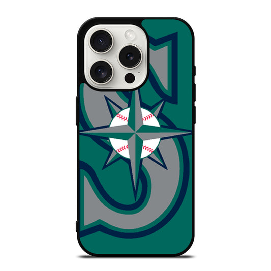 SEATTLE MARINERS MLB LOGO 3 iPhone 15 Pro Case Cover