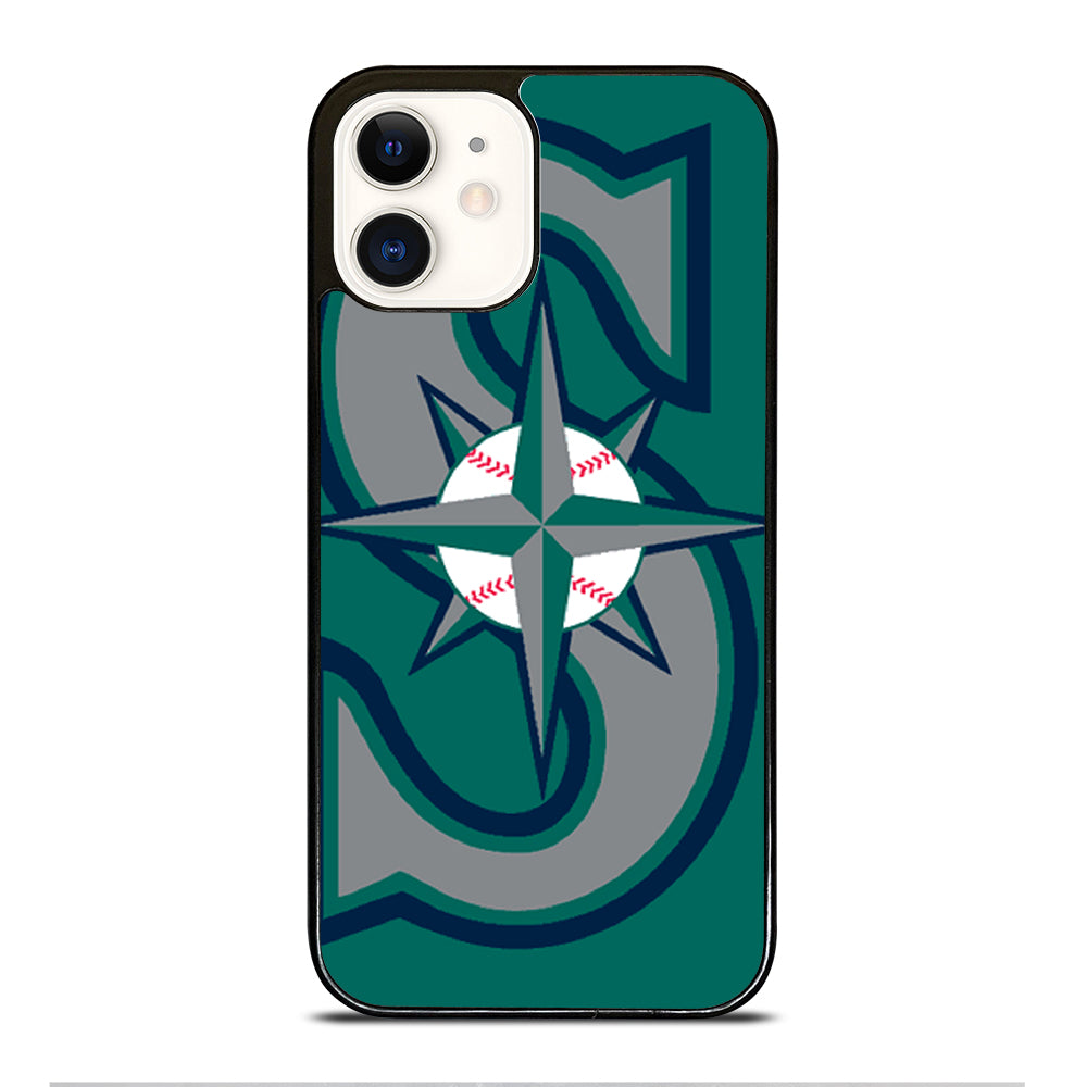 SEATTLE MARINERS MLB LOGO 3 iPhone 12 Case Cover