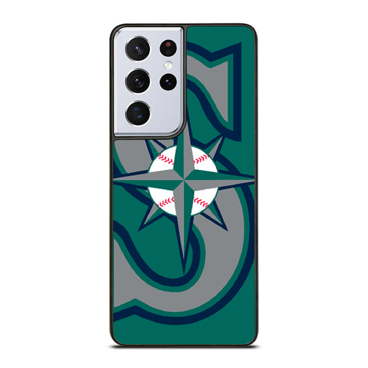 SEATTLE MARINERS MLB LOGO 3 Samsung Galaxy S21 Ultra Case Cover