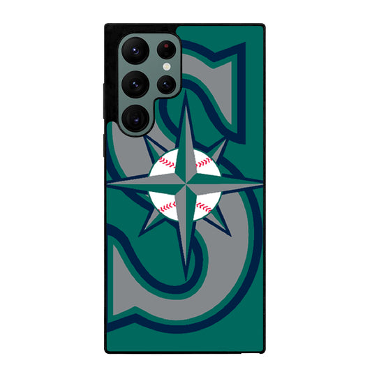 SEATTLE MARINERS MLB LOGO 3 Samsung Galaxy S22 Ultra Case Cover