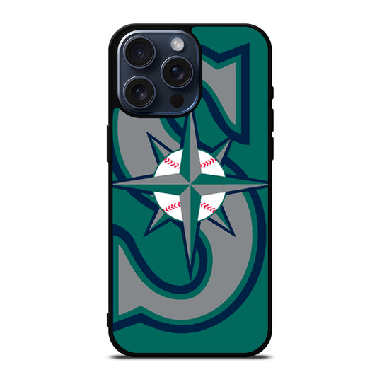 SEATTLE MARINERS MLB LOGO 3 iPhone 15 Pro Max Case Cover