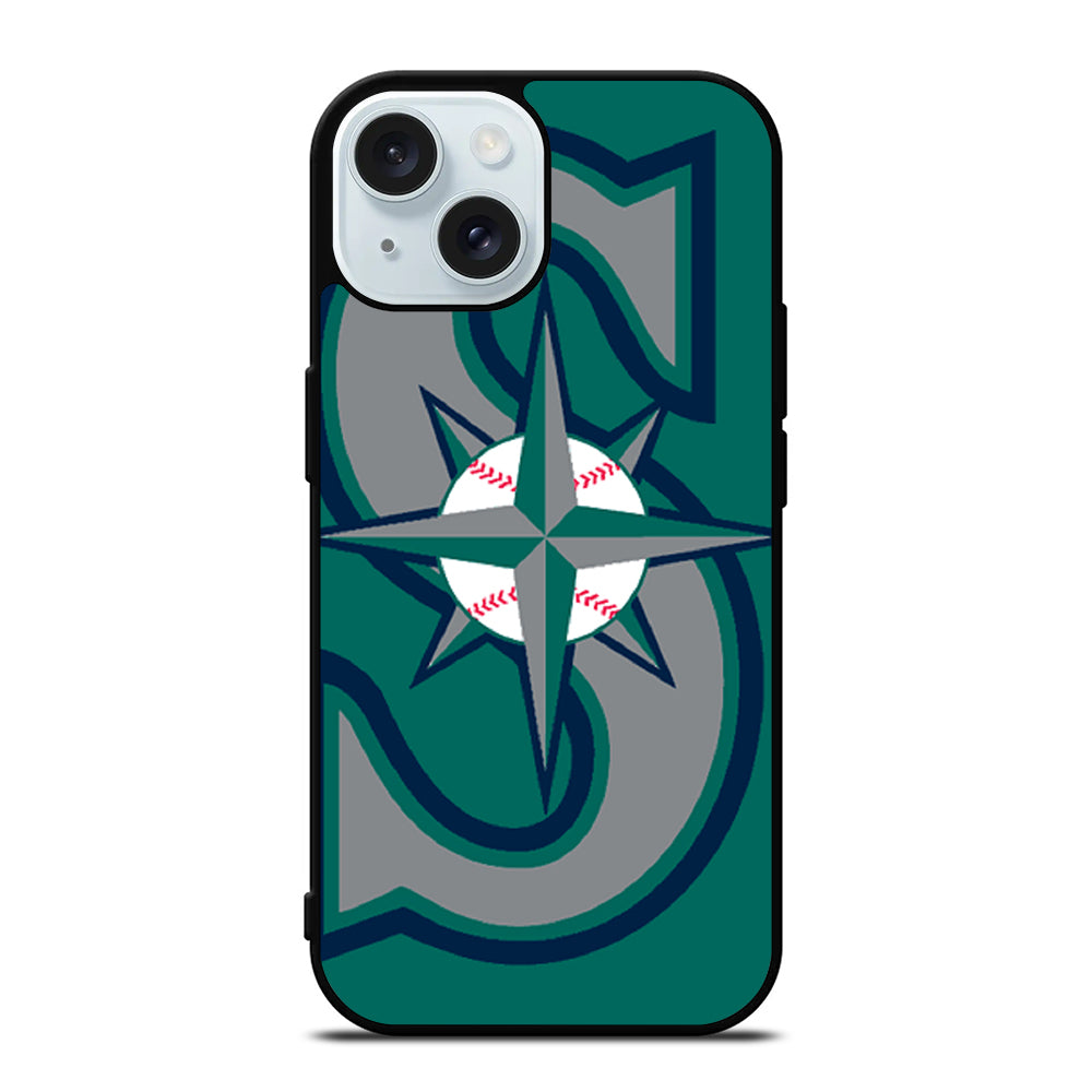 SEATTLE MARINERS MLB LOGO 3 iPhone 15 Case Cover