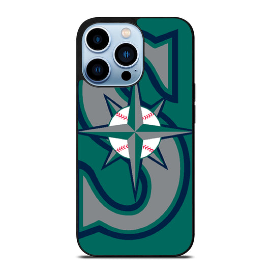 SEATTLE MARINERS MLB LOGO 3 iPhone 13 Pro Max Case Cover
