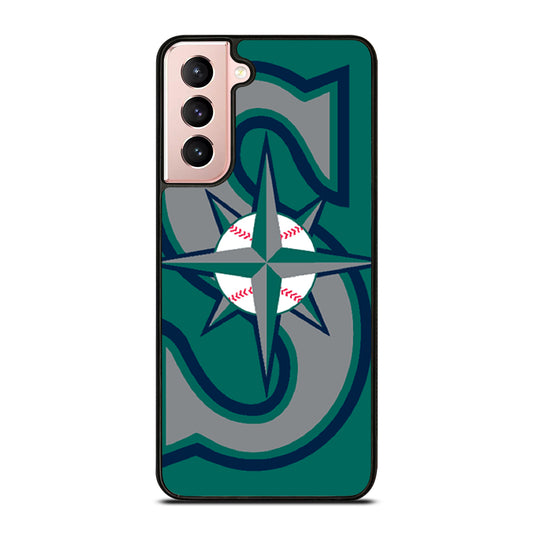 SEATTLE MARINERS MLB LOGO 3 Samsung Galaxy S21 Case Cover