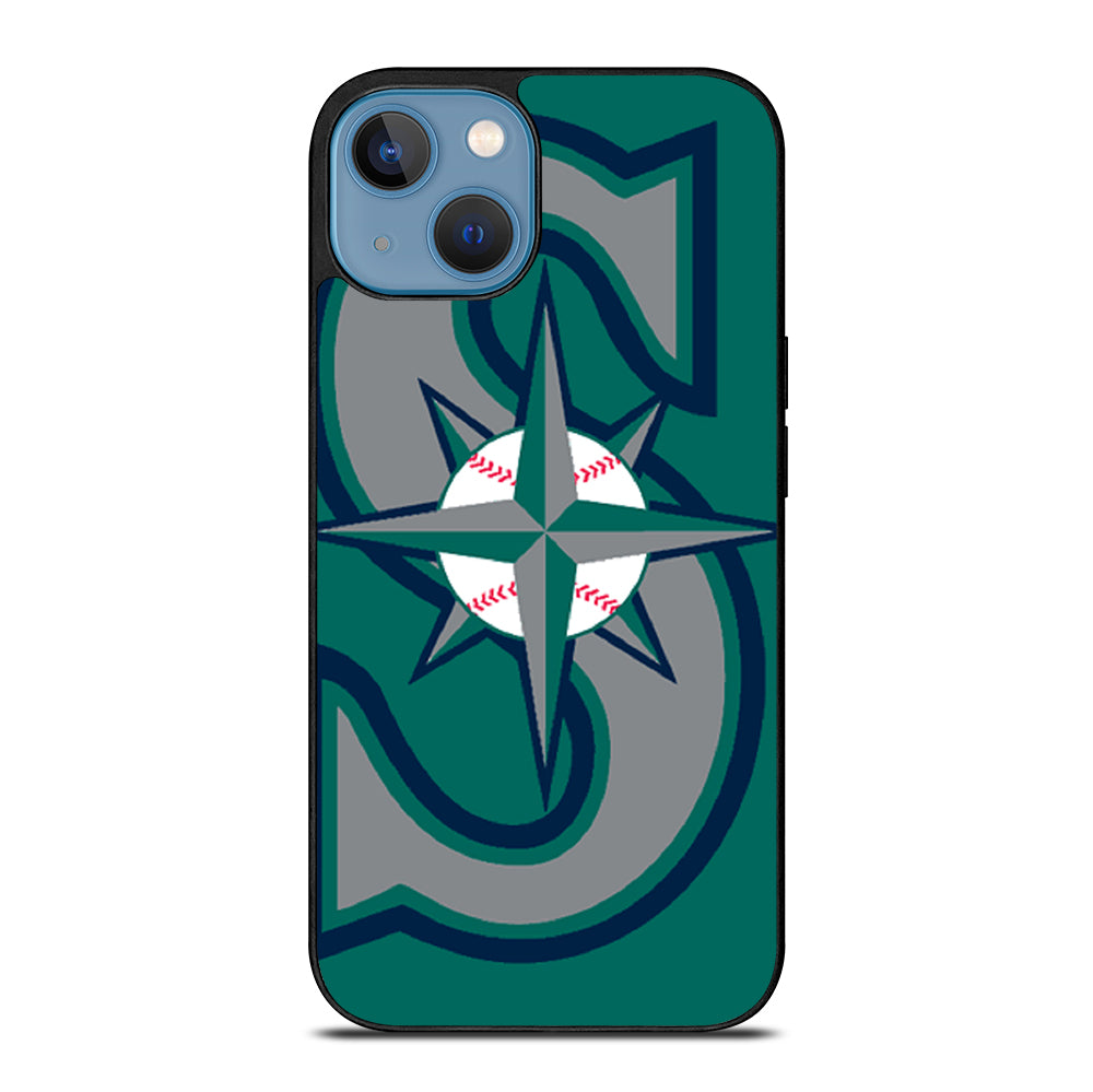 SEATTLE MARINERS MLB LOGO 3 iPhone 13 Case Cover