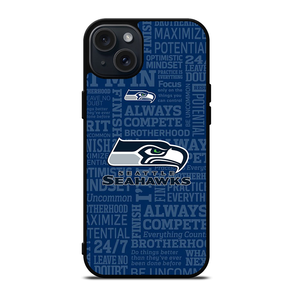 SEATTLE SEAHAWKS ICON iPhone 15 Plus Case Cover