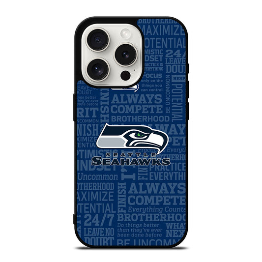 SEATTLE SEAHAWKS ICON iPhone 15 Pro Case Cover