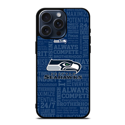 SEATTLE SEAHAWKS ICON iPhone 15 Pro Max Case Cover