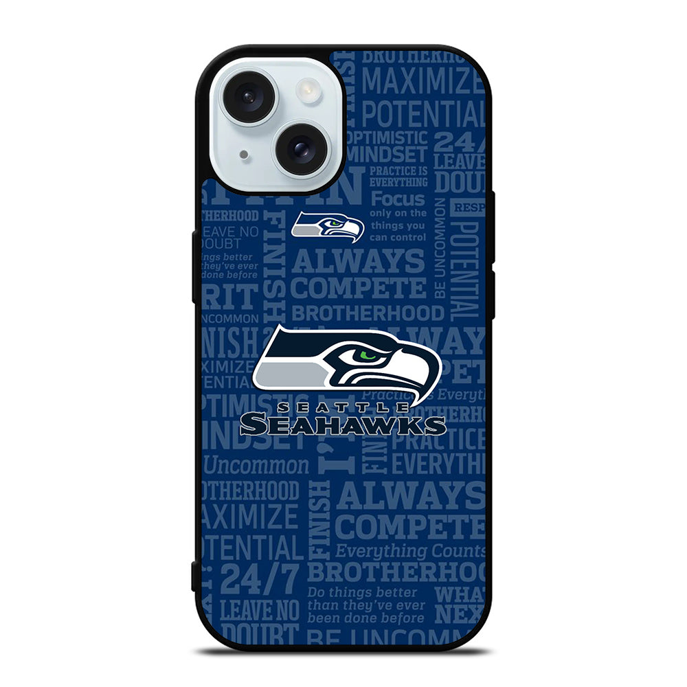 SEATTLE SEAHAWKS ICON iPhone 15 Case Cover