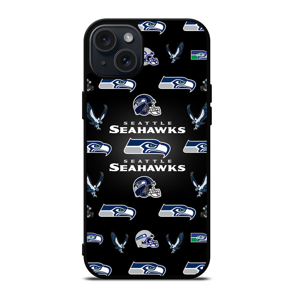 SEATTLE SEAHAWKS PATTERN iPhone 15 Plus Case Cover