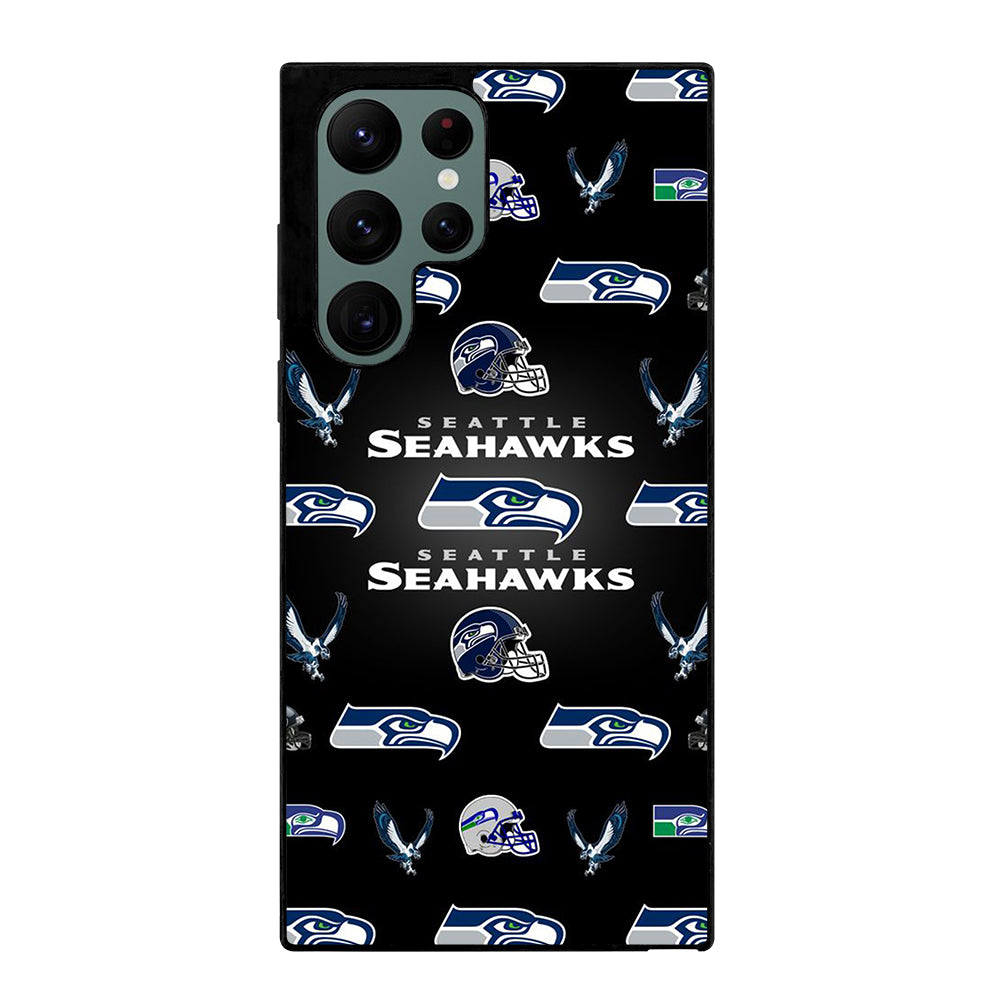 SEATTLE SEAHAWKS PATTERN Samsung Galaxy S22 Ultra Case Cover