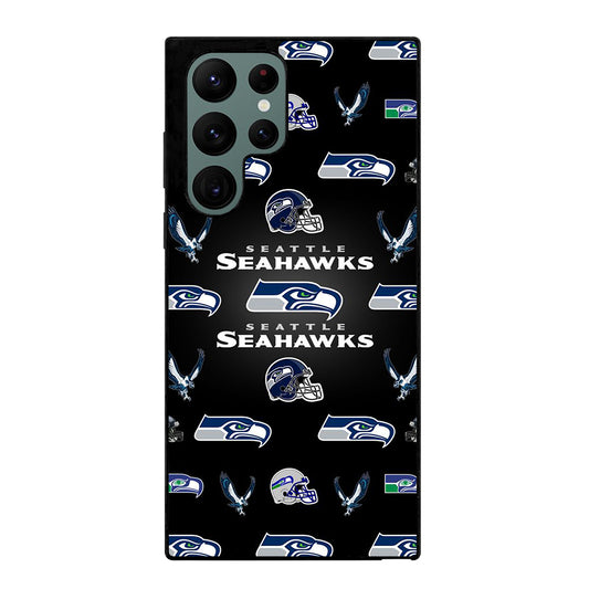 SEATTLE SEAHAWKS PATTERN Samsung Galaxy S22 Ultra Case Cover