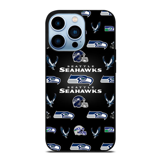 SEATTLE SEAHAWKS PATTERN iPhone 13 Pro Max Case Cover