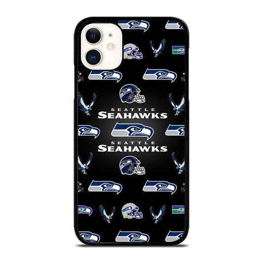 SEATTLE SEAHAWKS PATTERN iPhone 11 Case Cover