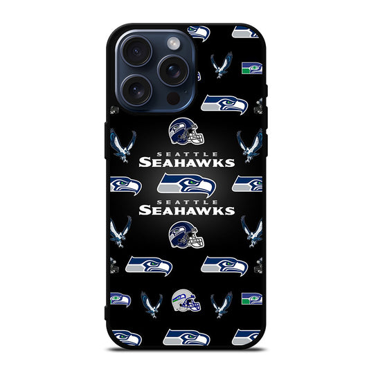 SEATTLE SEAHAWKS PATTERN iPhone 15 Pro Max Case Cover