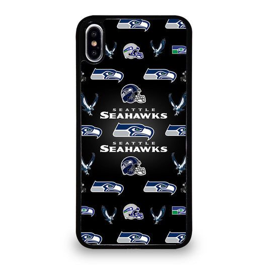 SEATTLE SEAHAWKS PATTERN iPhone XS Max Case Cover
