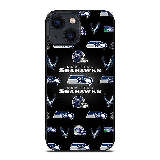 SEATTLE SEAHAWKS PATTERN iPhone 14 Plus Case Cover
