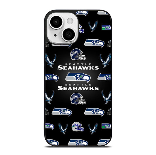 SEATTLE SEAHAWKS PATTERN iPhone 13 Mini Case Cover