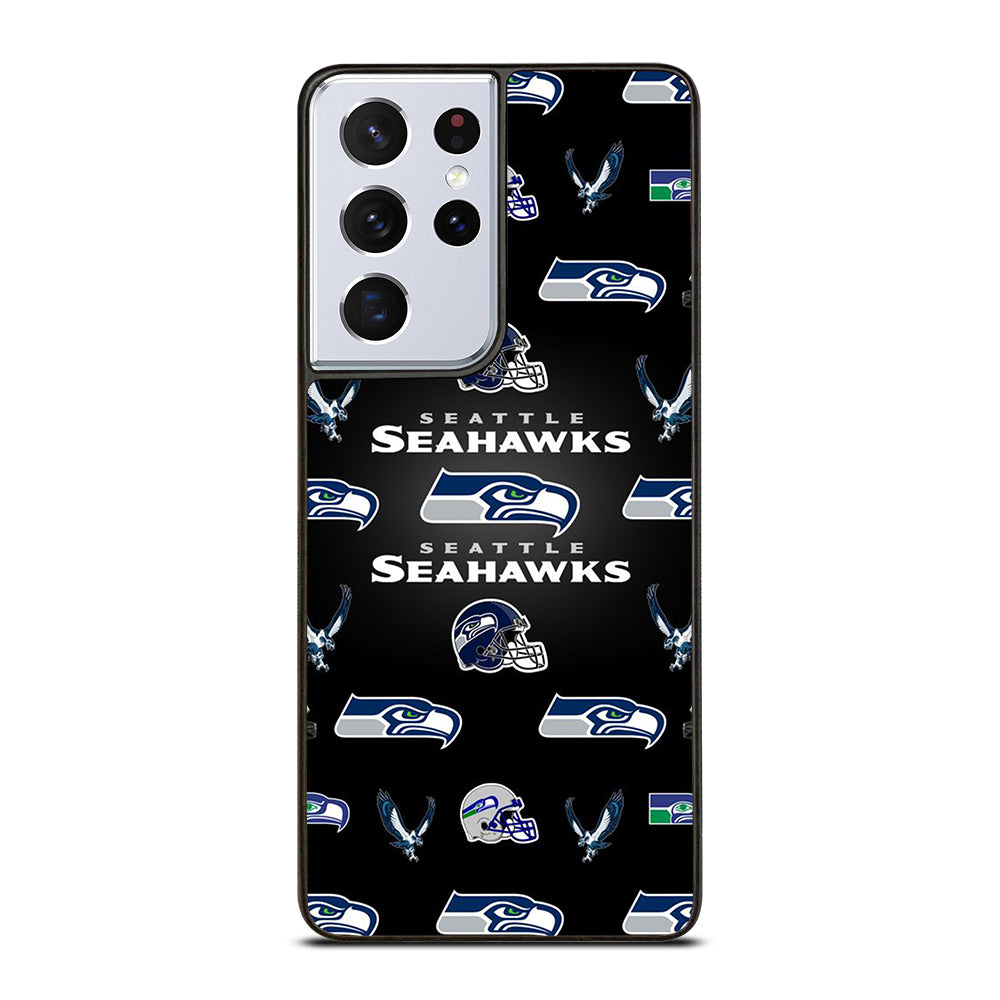 SEATTLE SEAHAWKS PATTERN Samsung Galaxy S21 Ultra Case Cover