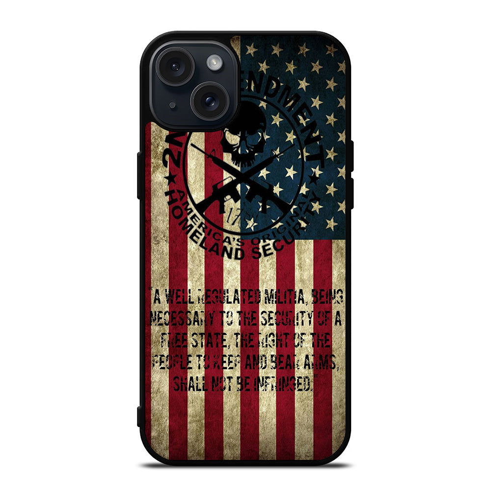 SECOND AMENDMENT AMERICAN GUN 3 iPhone 15 Plus Case Cover