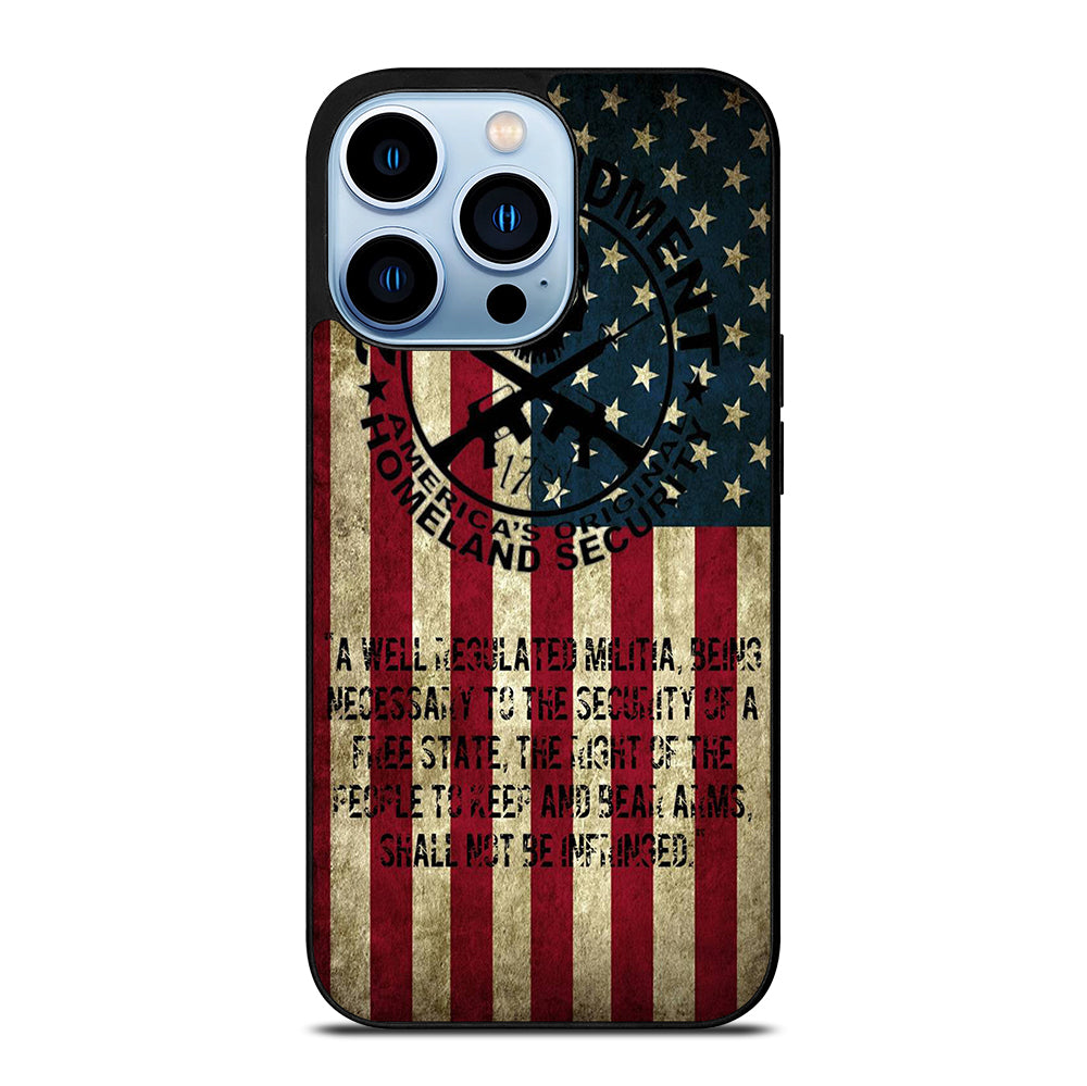 SECOND AMENDMENT AMERICAN GUN 3 iPhone 13 Pro Max Case Cover