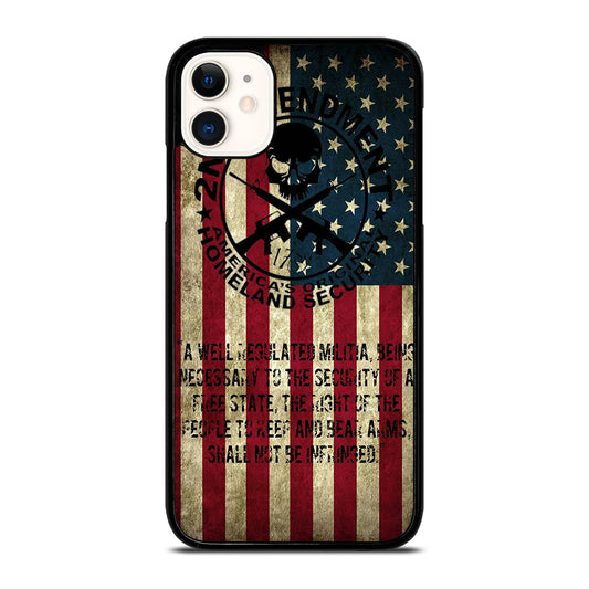 SECOND AMENDMENT AMERICAN GUN 3 iPhone 11 Case Cover